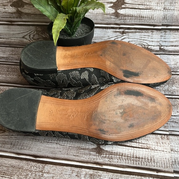 Sam Edelman Black and Gray Patterned Pointed toe Loafers size 7.5 - Picture 12 of 13